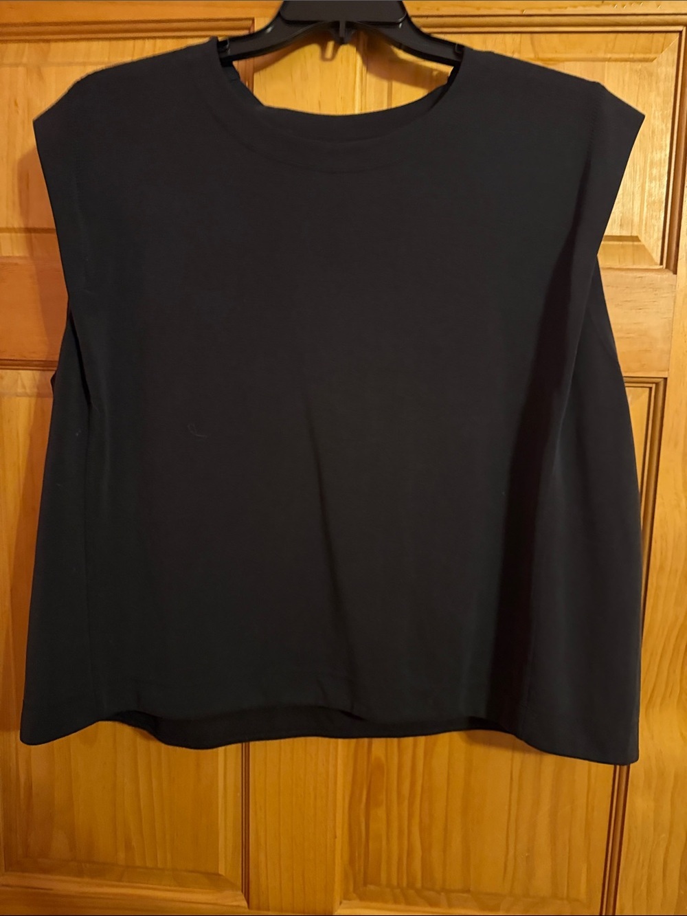 Athleta Black Boxy Sleeveless Tank Top